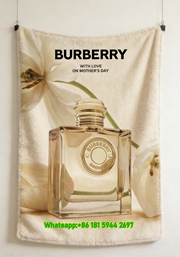 Burberry Goddess Floral Flannel Throw Blanket B103